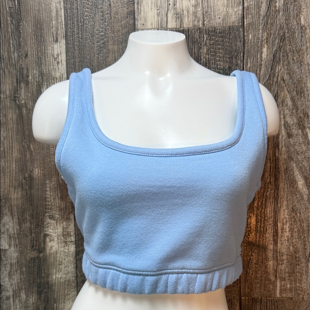 Refuge Sky Blue Women's Crop Top, Large